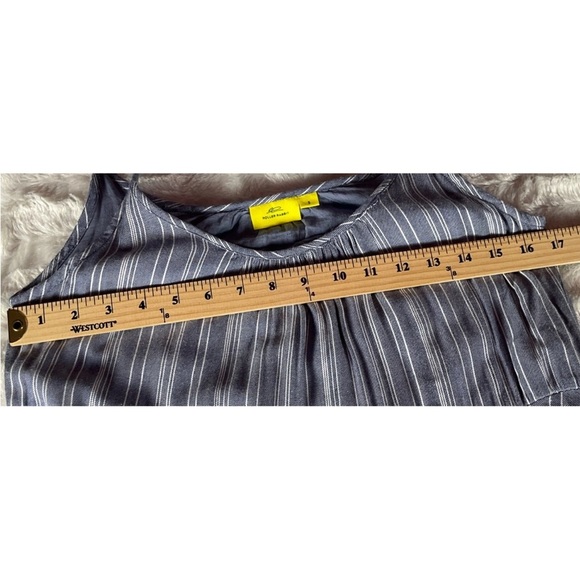 ROLLER RABBIT Dakota Women’s Size S Blue And White Striped Chambray Dress - Picture 4 of 12